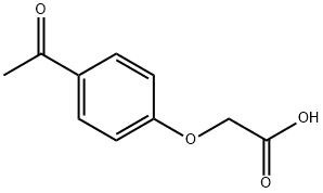 4-乙酰苯氧基乙酸 结构式