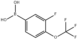 3-FLUORO-4-(TRIFLUOROMETHOXY)BENZENEBORONIC ACID Structure