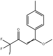 1,1,1-Trifluoro-4-methoxy-4-(4-methylphenyl)-3-buten-2-one Structure