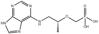 Phosphonic acid, P-[[(1R)-1-methyl-2-(9H-purin-6-ylamino)ethoxy]methyl]- Structure