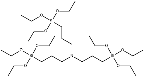 3-(三乙氧基硅基)-N,N-二-3-(三乙基硅基)-丙基-1-丙胺,18784-74-2,结构式