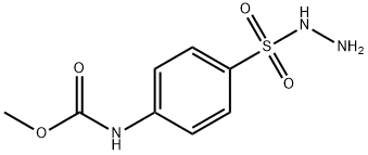 4-Hydrazinosulphonylphenylcarbanoic acid methanol ester Structure