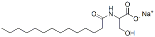 sodium N-myristoyl-DL-serinate Struktur