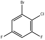 1-Bromo-2-chloro-3,5-difluorobenzene Struktur