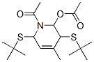 2-Acetoxy-1-acetyl-3,6-di(tert-butylthio)-4-methyl-1,2,3,6-tetrahydropyridine|