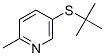 5-(tert-Butylthio)-2-methylpyridine 结构式