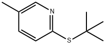 2-(tert-Butylthio)-5-methylpyridine Struktur