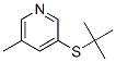 3-(tert-Butylthio)-5-methylpyridine Struktur