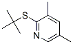 2-tert-Butylthio-3,5-dimethylpyridine Structure