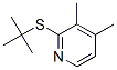2-tert-Butylthio-3,4-dimethylpyridine Structure