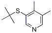 3-tert-Butylthio-4,5-dimethylpyridine Structure