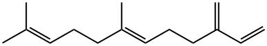 (6E)-7,11-ジメチル-3-メチレン-1,6,10-ドデカトリエン 化学構造式