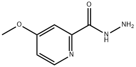 4-メトキシ-ピリジン-2-カルボン酸 ヒドラジド 化学構造式