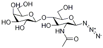 2-(AcetylaMino)-2-deoxy-4-O-(β-D-galactopyranosyl)-β-D-glucopyranosyl Azide Structure