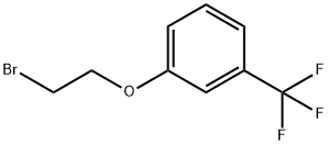 1-(2-ブロモエトキシ)-3-(トリフルオロメチル)ベンゼン 化学構造式