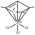 1,2,4-Trimethylcyclopentadienyl zirconium Trichloride Structure