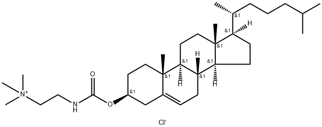 CHOLESTERYL N-(TRIMETHYL-AMMONIOETHYL)CARBAMATE CHLORIDE, 188022-80-2, 结构式