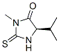 4-Imidazolidinone,3-methyl-5-(1-methylethyl)-2-thioxo-,(R)-(9CI) Struktur