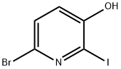 3-PYRIDINOL, 6-BROMO-2-IODO- Struktur