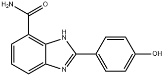 1H-Benzimidazole-7-carboxamide,2-(4-hydroxyphenyl)- 结构式