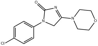 1-(4-chlorophenyl)-4-morpholin-4-yl-5H-imidazol-2-one Structure