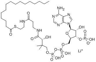 N-HEXADECANOYL COENZYME A LITHIUM SALT Structure