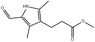 5-FORMYL-2,4-DIMETHYLPYRROLE-3-PROPIONIC ACID, METHYL ESTER Structure