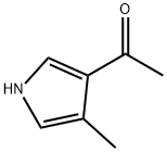 1-(4-メチル-1H-ピロール-3-イル)エタノン 化学構造式