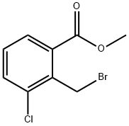 METHYL 2-BROMOMETHYL-3-CHLORO-BENZOATE Struktur
