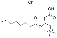 塩化(±)-オクタノイルカルニチン 化学構造式