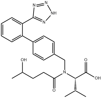 バレリル-4-ヒドロキシバルサルタン 化学構造式