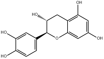 (-)-儿茶素水合物 结构式