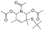 1-Acetyl-3-(tert-butylthio)-1,2,3,6-tetrahydro-3,5-dimethyl-2,6-pyridinediol diacetate Struktur