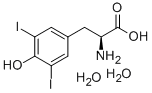 3,5-ジヨード-L-チロシン二水和物 化学構造式