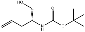 Carbamic acid, [(1R)-1-(hydroxymethyl)-3-butenyl]-, 1,1-dimethylethyl ester Struktur