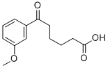 6-(3-メトキシフェニル)-6-オキソヘキサン酸 化学構造式