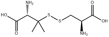 3-[[(S)-2-アミノ-2-カルボキシエチル]ジチオ]-D-バリン 化学構造式