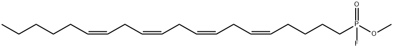 メチルアラキドニルフルオロホスホネート 化学構造式
