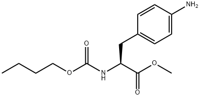 N-(丁氧羰基)-4-氨基-L-苯丙氨酸甲酯 结构式