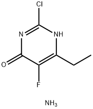 2-氯-6-乙基-5-氟-4-羟基嘧啶胺盐, 188416-27-5, 结构式