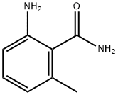 2-氨基-6-甲基苯甲酰胺, 1885-31-0, 结构式