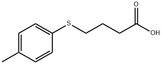 4-[(4-甲基苯基)硫烷基]丁酸 结构式
