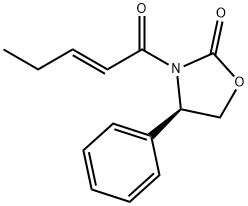 [R-(E)]-3-(1-Oxo-2-pentenyl)-4-phenyl-2-oxazolidinone,188559-05-9,结构式