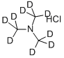 三甲基-D9-胺 盐酸盐,18856-86-5,结构式