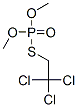 Phosphorothioic acid O,O-dimethyl S-(2,2,2-trichloroethyl) ester 结构式