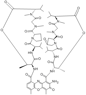 放线菌素V, 18865-48-0, 结构式