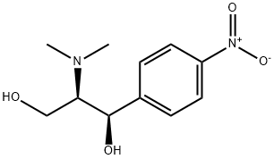 (1R,2R)-2-(N,N-Dimethylamino)-1-(p-nitrophenyl)-1,3-propanediol 化学構造式