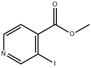 3-ヨードピリジン-4-カルボン酸メチルエステル 化学構造式