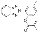 2-(2'-METHACRYLOXY-5'-METHYLPHENYL)BENZOTRIAZOLE Structure