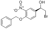 (R)-1-(4-Benzyloxy-3-nitrophenyl)-2-bromoethanol Struktur